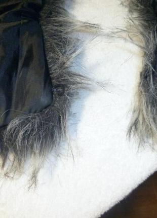 Пушистая опушка на капюшон под чернобурку (лису) искуственная эко-мех 72 см6 фото