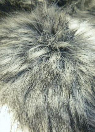 Пушистая опушка на капюшон под чернобурку (лису) искуственная эко-мех 72 см3 фото
