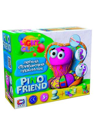 Набір легкого стрибаючого пластиліну "pino friend" moon light clay 700571 фото