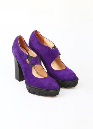 Туфли kluchini фиолетовый (kvg-4887-purple)