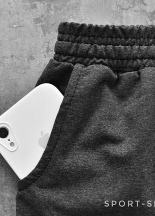 Чоловічі спортивні штани nike (найк) темно-сірі на манжетах , джогери2 фото