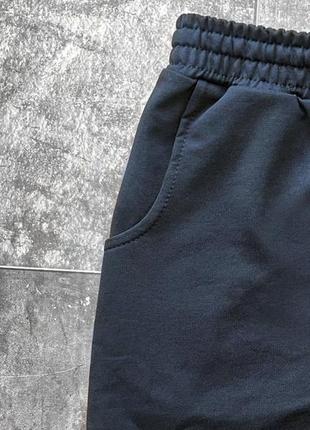 Мужские спортивные штаны champion (чемпион) темно синие на манжетах (чоловічі спортивні штани джоггеры)2 фото