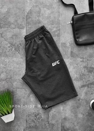 Мужские шорты ufc (юфс) темно серые (чоловічі шорти)1 фото
