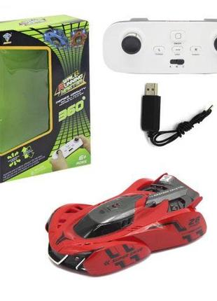 Машина  антигравитационная стенолаз "wall running master" (красная)