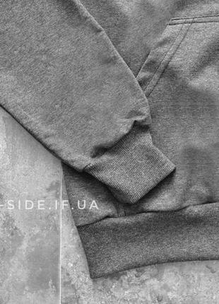 Мужская толстовка puma (пума) темно серая с замком , олимпийка (мастерка)2 фото