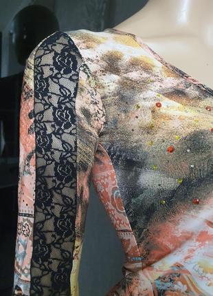 Блузка versace італія блуза кофта лонгслів трикотажна светр джемпер5 фото