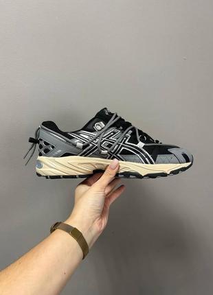 Чоловічі кросівки сірі з чорним asics tiger gel-kahana 8 grey black