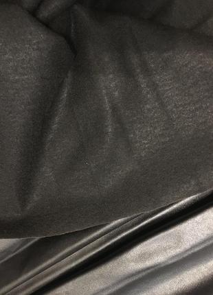 Кожаная юбка плиссе/плиссированная из эко-кожи4 фото