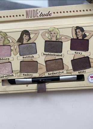 Палетка теней the balm nude tude eyeshadow palette