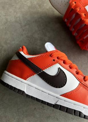 Кроссовки nike sb dunk low reverce mesa orange7 фото