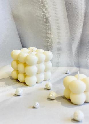 Большая декоративная свеча «бабл»