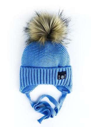 Зимняя шапка или комплект для мальчика 46-48, 50-525 фото