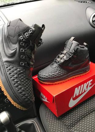 Мужские кроссовки nike lunar duckboot black winter