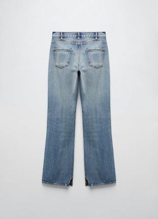 Джинсы zara slim fit - bootcut leg - high waist, 34 размер в наличии5 фото