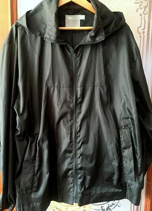 Новая фирменная ветровка с капюшоном унисекс