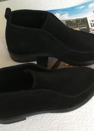 Loro piana! женские лоферы туфли полу ботинки натуральная черная замша лора пиана9 фото