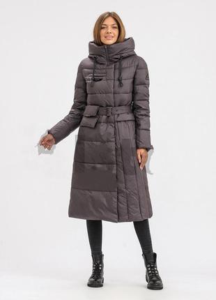 Зимова куртка пальто пуховик clasna з поясною сумкою cw21d536cw s, xl, xxl