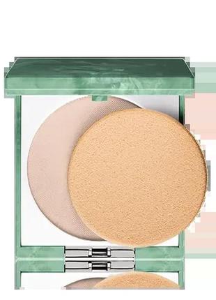 Пудра clinique superpowder double face 04 — matte honey (матово-бежевий)