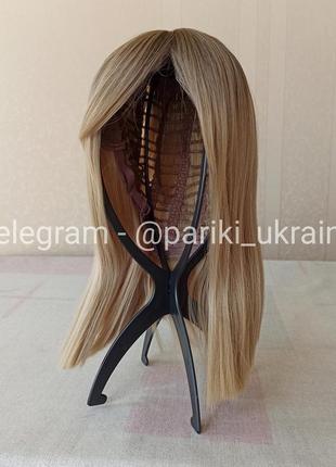Коротка нова перука, каре, з чубчиком, блонд, парик3 фото