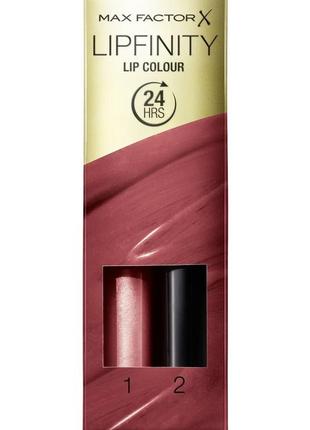 Помада для губ max factor lipfinity 110 - passionate (страстный)2 фото