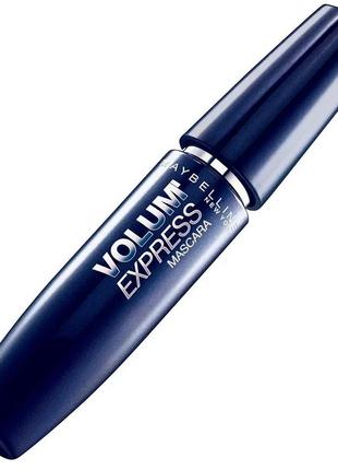 Тушь maybelline volum express 3x 01 - black (черная)