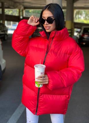 Очень крутой теплый пуховик пуфер аэропух дутая куртка зимняя8 фото
