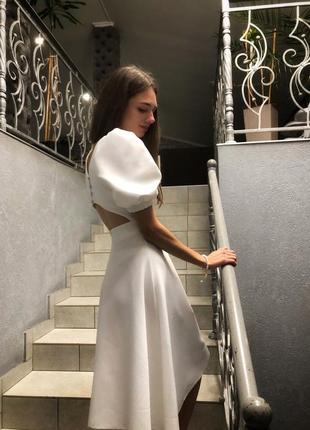 Платье роскошное вечернее / платье с открытой спиной / нереальный материал / платье элегантное на вечер / женское длинное платье