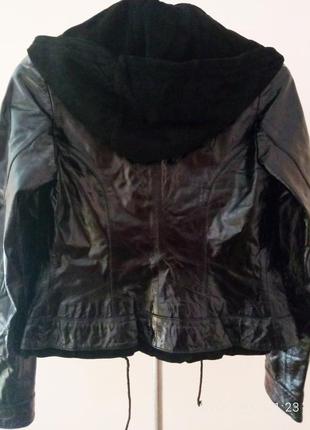 Кожаная укороченная куртка/деми silvano2 фото
