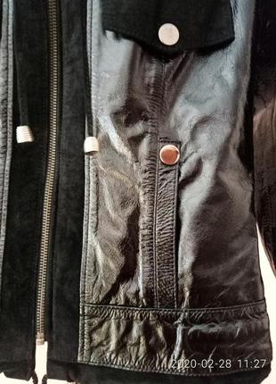 Кожаная укороченная куртка/деми silvano3 фото