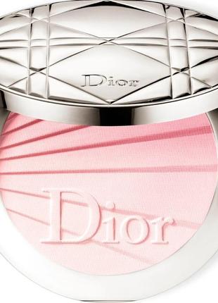 Пудра для обличчя dior diorskin nude air colour gradation powder 001 — rising pink