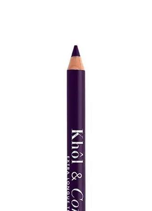 Олівець для повік bourjois khol and contour extra-long wear 007 — prunissime (фіолетовий)