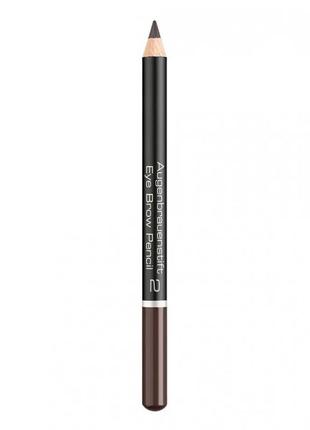 Карандаш для бровей artdeco eye brow pencil 02 - intensive brown1 фото