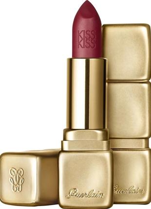 Помада для губ guerlain kiss kiss la rouge mat m377 — wild plum