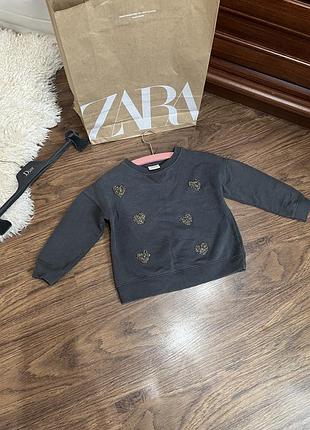 Красивий світшот zara на дівчинку 5 років