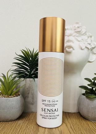 Оригінал сонцезахисний спрей для тіла spf15 sensai cellular protective spray for body оригинал солнцезащитный спрей