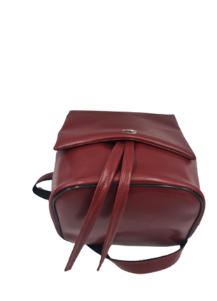 Рюкзак молодіжний вишневого кольору  жіночий рюкзак.4 фото
