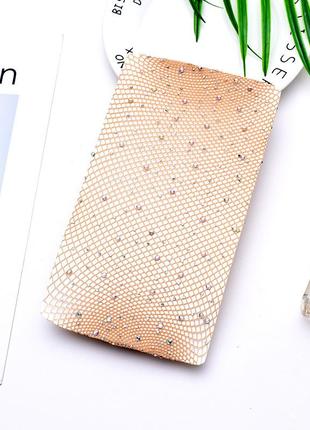 Женские колготки сетка коричневая сияющие 8014 блестящие капронки с камушками соблазнитель...