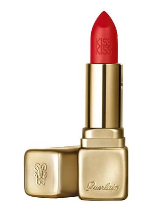 Помада для губ guerlain kiss kiss la rouge mat m347 — zesty orange