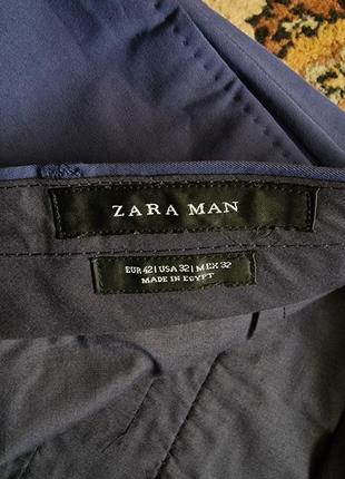 Брендовые фирменные хлопковые стрейчевые брюки zara men,новые,размер 32-33.8 фото