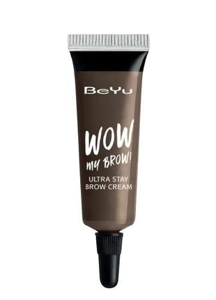 Жидкая подводка для бровей beyu wow my brow ultra stay brow cream №06 ashy brunette1 фото