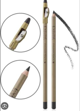 Eveline eyeliner pencil карандаш для глаз с точилкой2 фото