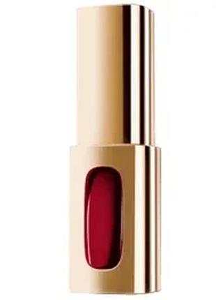 Лаковая помада для губ l’oreal paris color riche extraordinaire 304 - ruby opera (рубиновый)1 фото