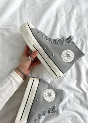 Осінні кеди converse на флісі5 фото