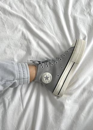 Осінні кеди converse на флісі9 фото