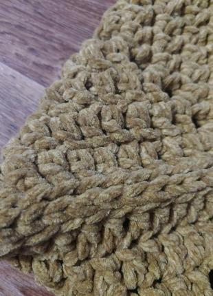 В'язаний підвісний органайзер з вельветового шнура