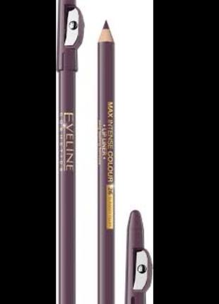 Eveline max intense colour lip liner карандаш для губ4 фото