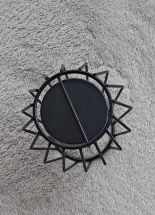 Свічник металевий декоративний, чорний підсвічник металевий, золотий підсвічник...