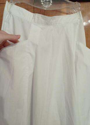 Юбка, юбка белая хлопковая 422 фото