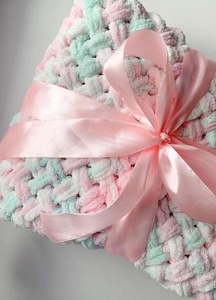 Плед детский, плед в кроватку, заплед в коляску, одеяло