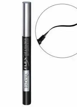 Підводка isadora flex tip eyeliner 80 — carbon black (кутно-чорний)
